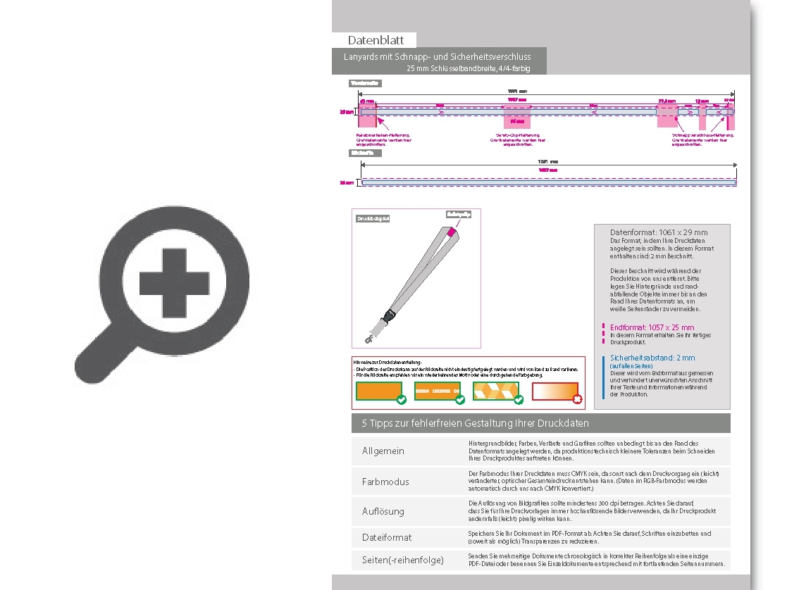Product Bild lanyards_mit_schnapp-_und_sicherheitsverschluss__25_mm_schl__sselbandbreite__4_4-farbig_beidseitig_bedruckt